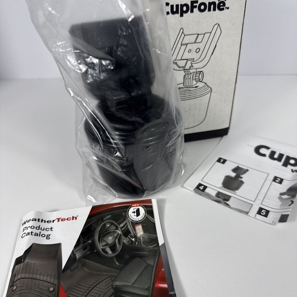 WeatherTech CupFone Universal Adjustable Cup Holder Car Mount for Cell Phones